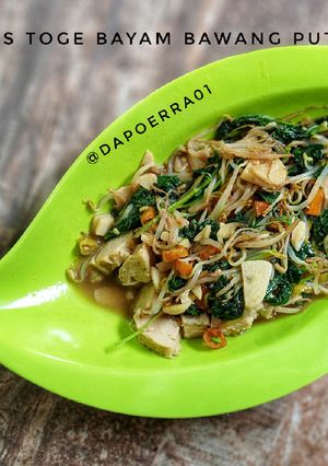 Foto resep Tumis toge bayam bawang putih