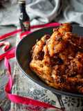 Bailey's Butter Wings With Bacon & Black Pudding