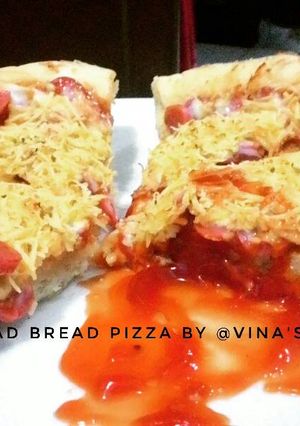 Foto resep Pizza no knead bread (tanpa ulen/tanpa telur) 1x proofing