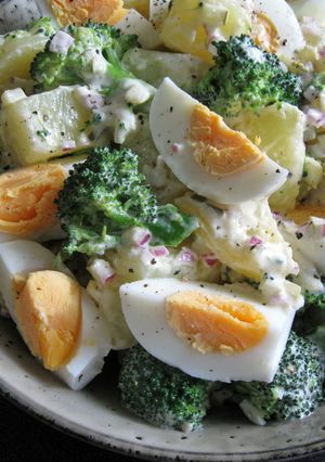 A picture of Broccoli, Egg & Potato Salad.