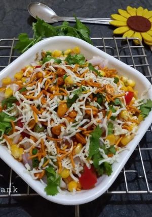 A picture of Sweet corn chaat in five minutes.