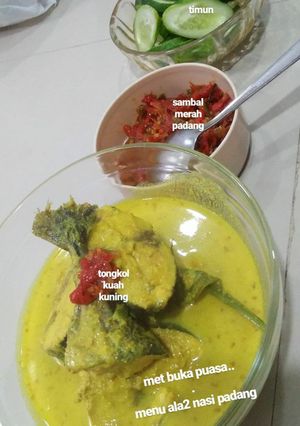 Foto resep Tongkol kuah kuning dan sambal merah padang