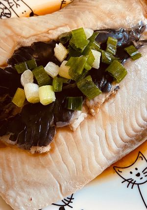 水餃醬蒸虱目魚肚 的食譜成品照片