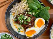 A picture of bean sprout ramen