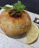 Bombas de papas rellenas