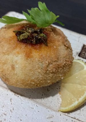 Una foto de Bombas de papas rellenas