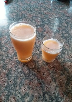 A picture of Muskmelon juice.