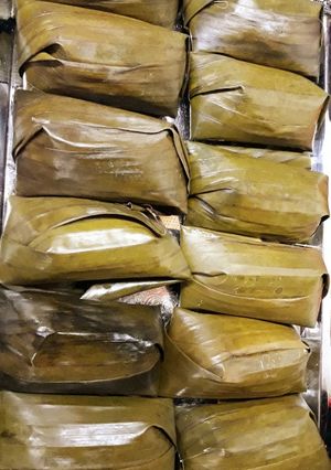 Foto resep Lontong nasi isi kentang wortel