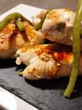 Involtini di pollo con fagiolini e provola