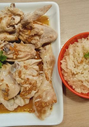 Foto resep Nasi Ayam Hainam Komplit, Simple & Enak