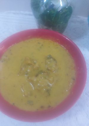 A picture of Curry pakoda.