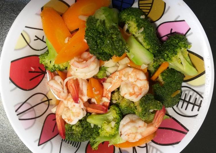 Resep Brocoli cah udang Anti Gagal