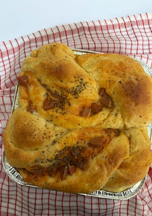 Foto resep Roti Kepang Keju Bolognese (Dengan Minyak/Tanpa Ulen)