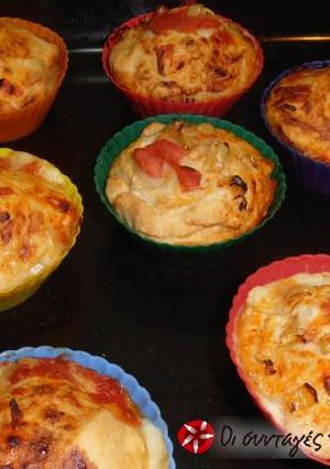 Φωτογραφία της συνταγής Muffins-πιτσάκια έκπληξη