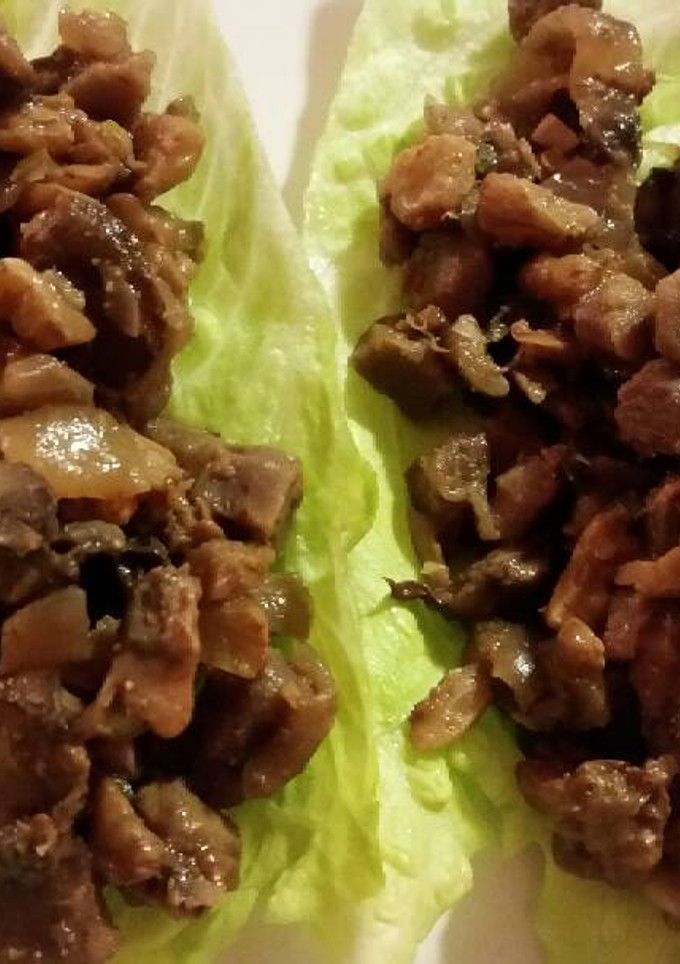 A picture of Tricia's lettuce wraps.