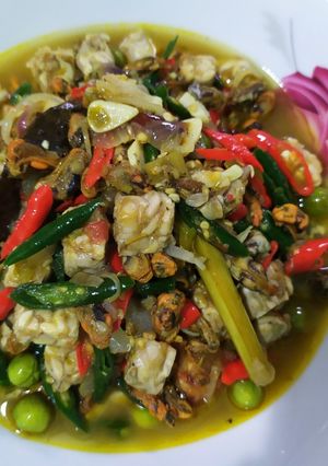 Foto resep Tumis kerang + tempe