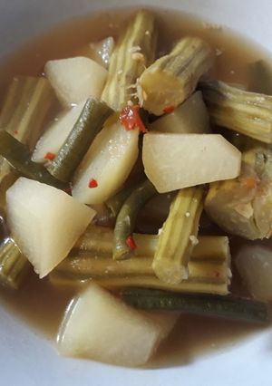 Foto resep Sayur asem klentang / buah kelor