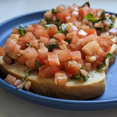 A picture of Bruschetta.