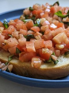A picture of Bruschetta.