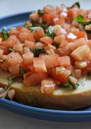 A picture of Bruschetta.
