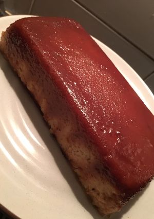 Una foto de Budín de pan dulce de leche súper fácil!
