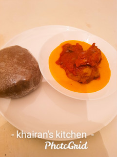 Gbegiri soup with Amala ainihin hoton girkin