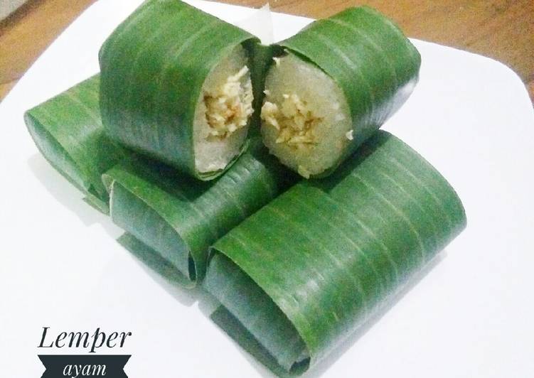 Bagaimana Menyiapkan Lemper isi ayam Anti Gagal