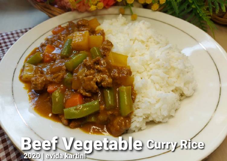 Beef Vegetable Curry Rice