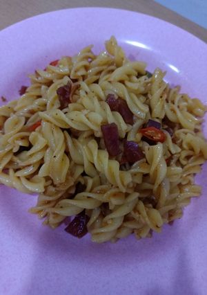 Foto resep Fusilli aglio olio kw