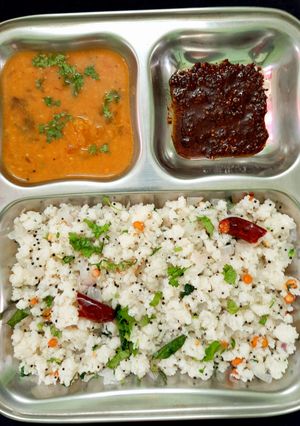 A picture of Idly upma.
