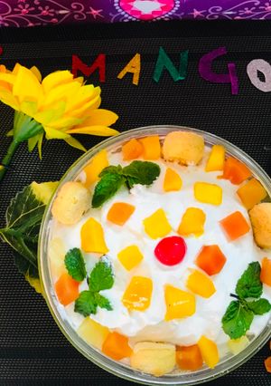 A picture of Mango tropical 🏝 fruits.