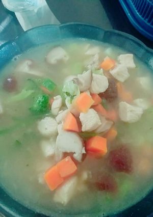 Foto resep Sup ayam jamur