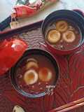 Zenzai / Sup Azuki Manis dengan Mochi