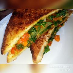 A picture of Vegetable toast.