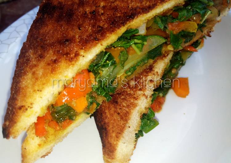 Recipe: Perfect Vegetable toast This is A Recipe That Has Been Tested  From Best My Grandma's Recipe !!