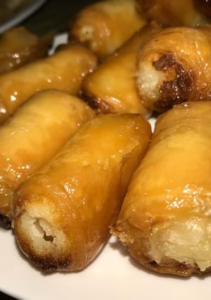 صورة لوصفة زنود الست بالقيمر😋😉