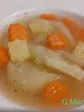 Finocchi, carote e patate in brodo