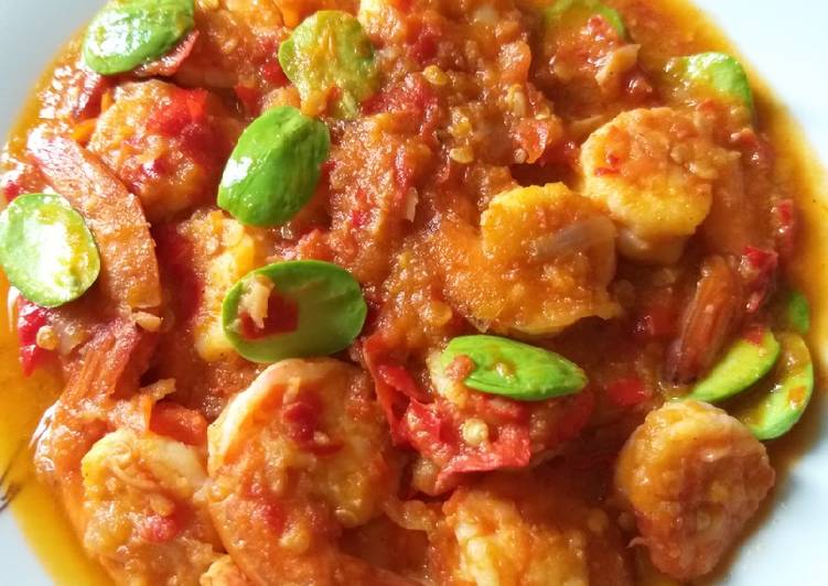 Resep Balado udang with pete, Menggugah Selera