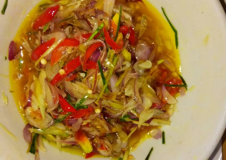 Resep Sambal matah, Enak Banget