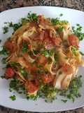 Fetuccini No 104, con salsa rápida #LunesSinCarne