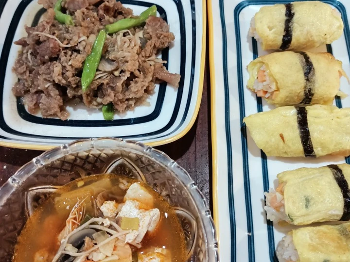 Cara Gampang Membikin Resep Eggroll rice yang  Bikin Ketagihan Anti Ribet, Sempurna