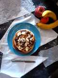 Torre di Pancakes alla frutta