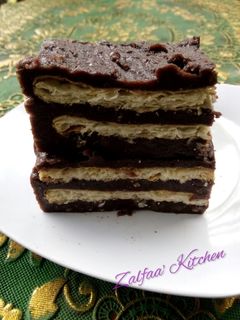 Foto resep Crackers Puding Lapis