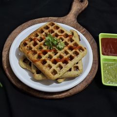 Samak Rice Bengal gram Waffles A picture of Samak Rice Bengal gram Waffles.