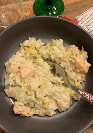 Une photo de ☆Risotto Saumon et Poireaux☆