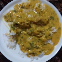 Kadhi chawal A picture of Kadhi chawal.
