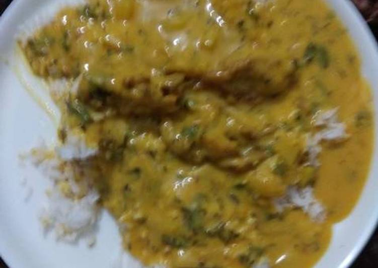 Recipe of Super Quick Homemade Kadhi chawal