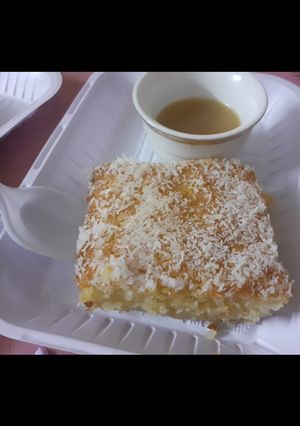 صورة لوصفة طريقة عمل بسبوسه بالزبادي لذيذ جداً 😋😋😋😋