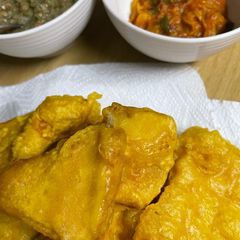 A picture of Di Pain Frire (Mauritian Fried Bread).