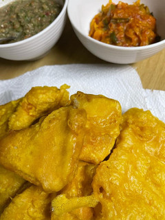 A picture of Di Pain Frire (Mauritian Fried Bread).